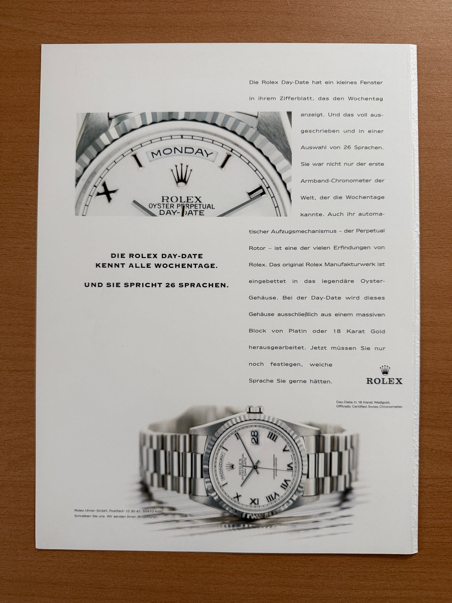 Rolex Vintage Advert