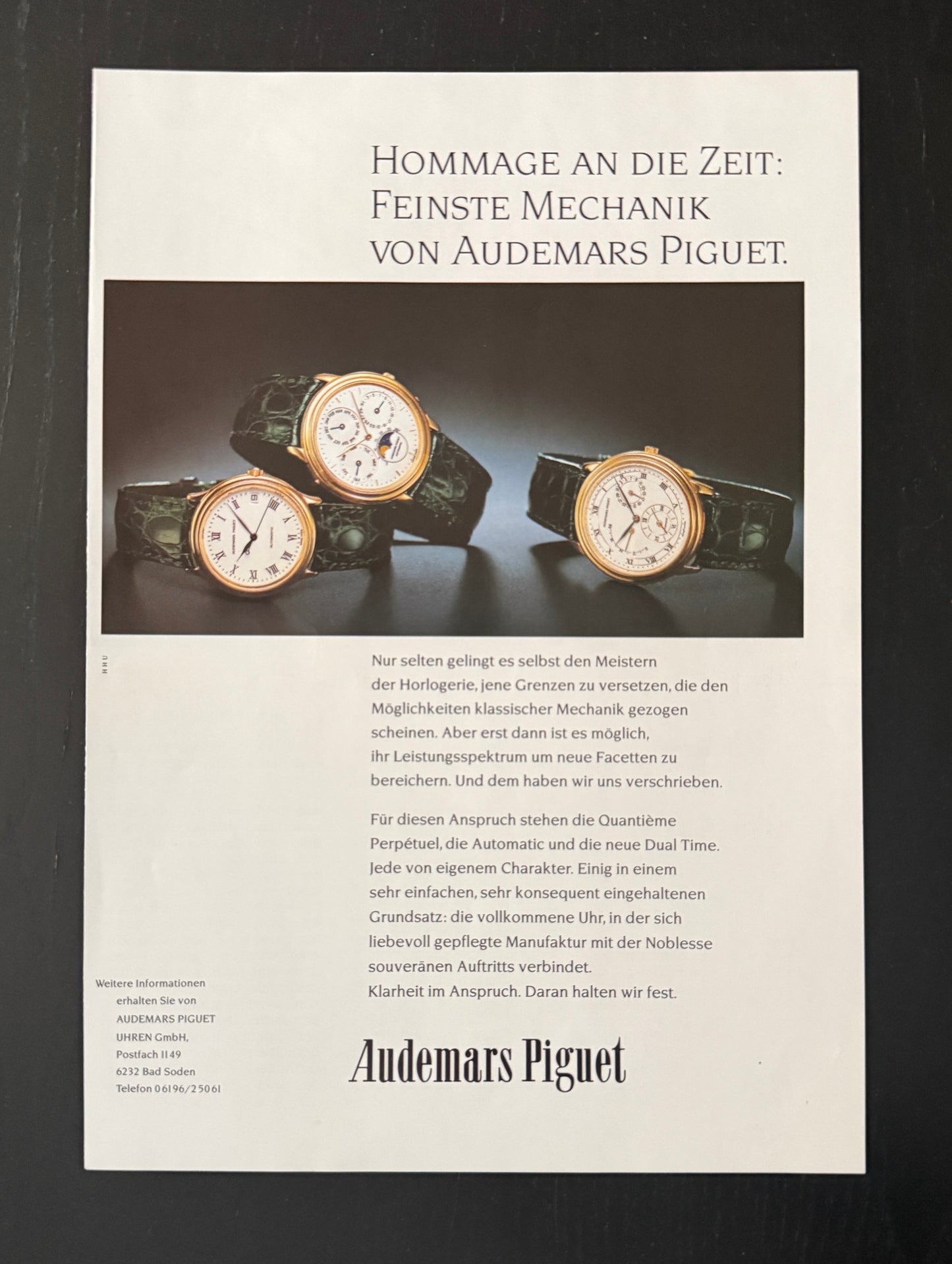Audemars Piguet Advert 90´s