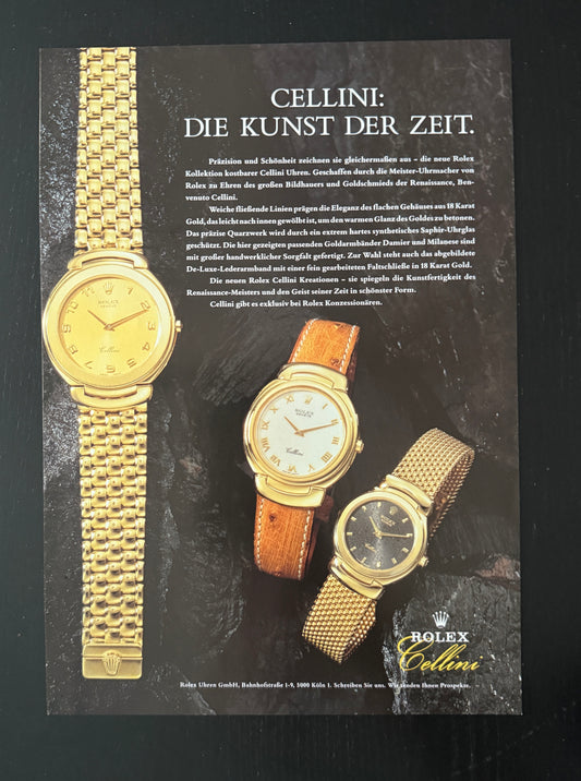 Rolex Cellini Advert 90´s