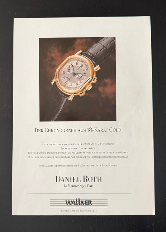 Daniel Roth Advert 90´s