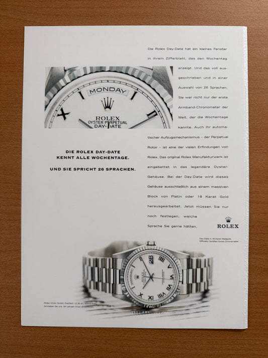 Rolex Vintage Advert